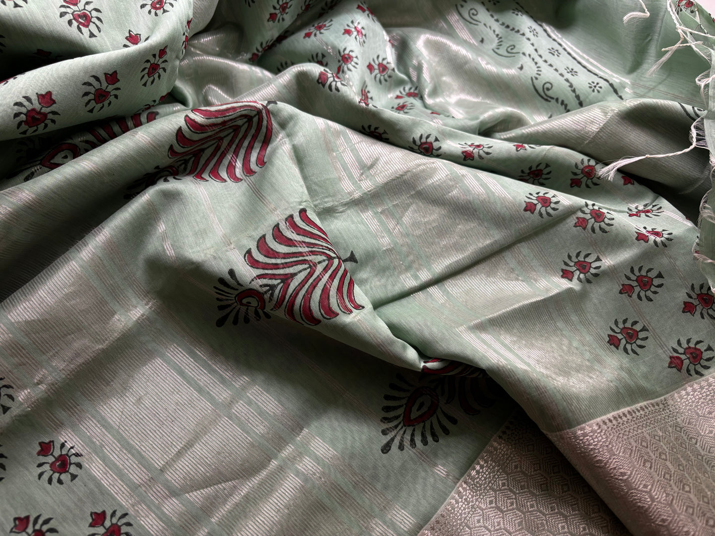 Maheshwari Silk Cotton - Hand Block