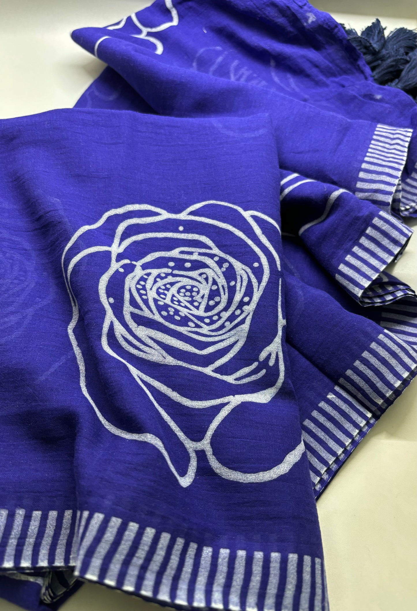 Bengal Mul Cotton - Rose Print