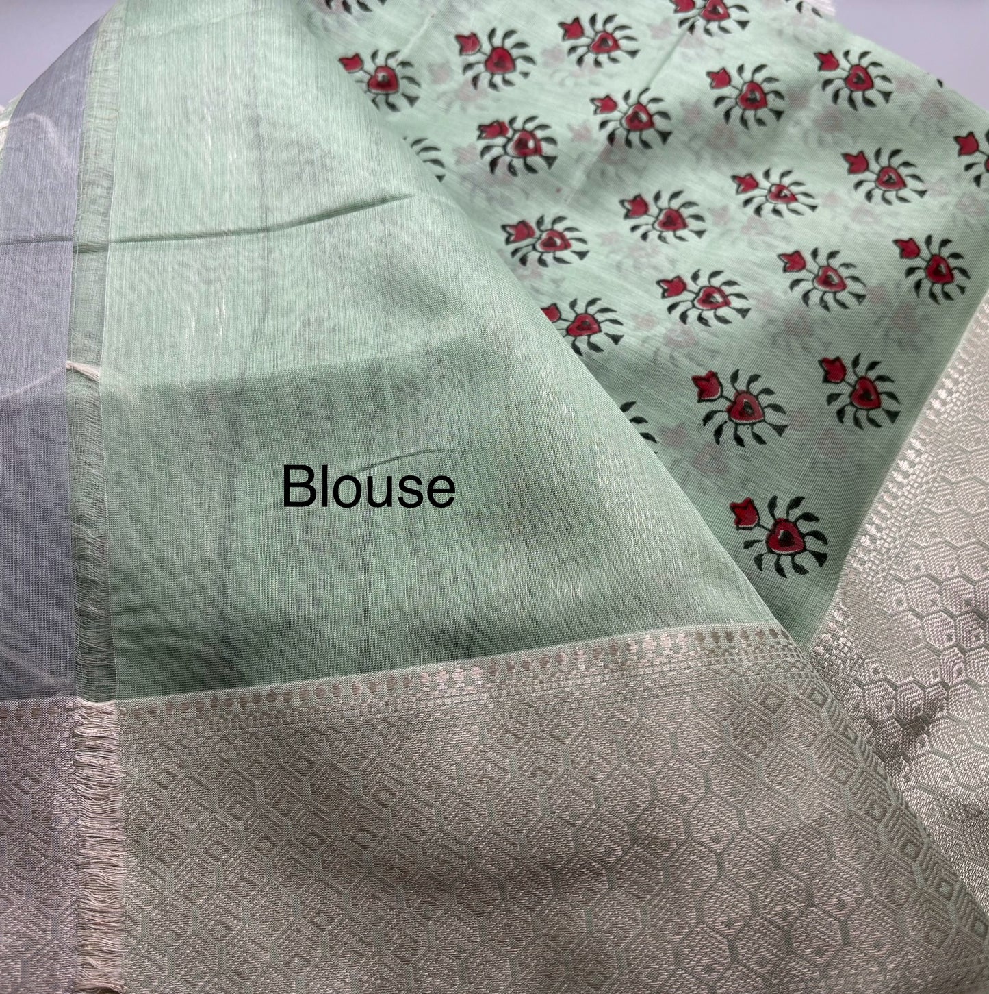 Maheshwari Silk Cotton - Hand Block