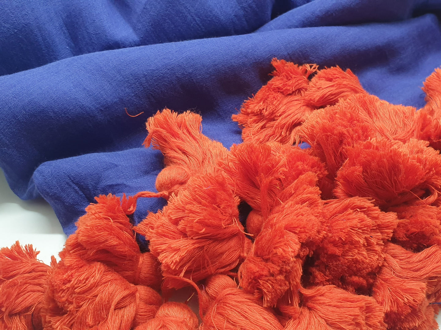 Bengal Mul Cotton With Large Tassels