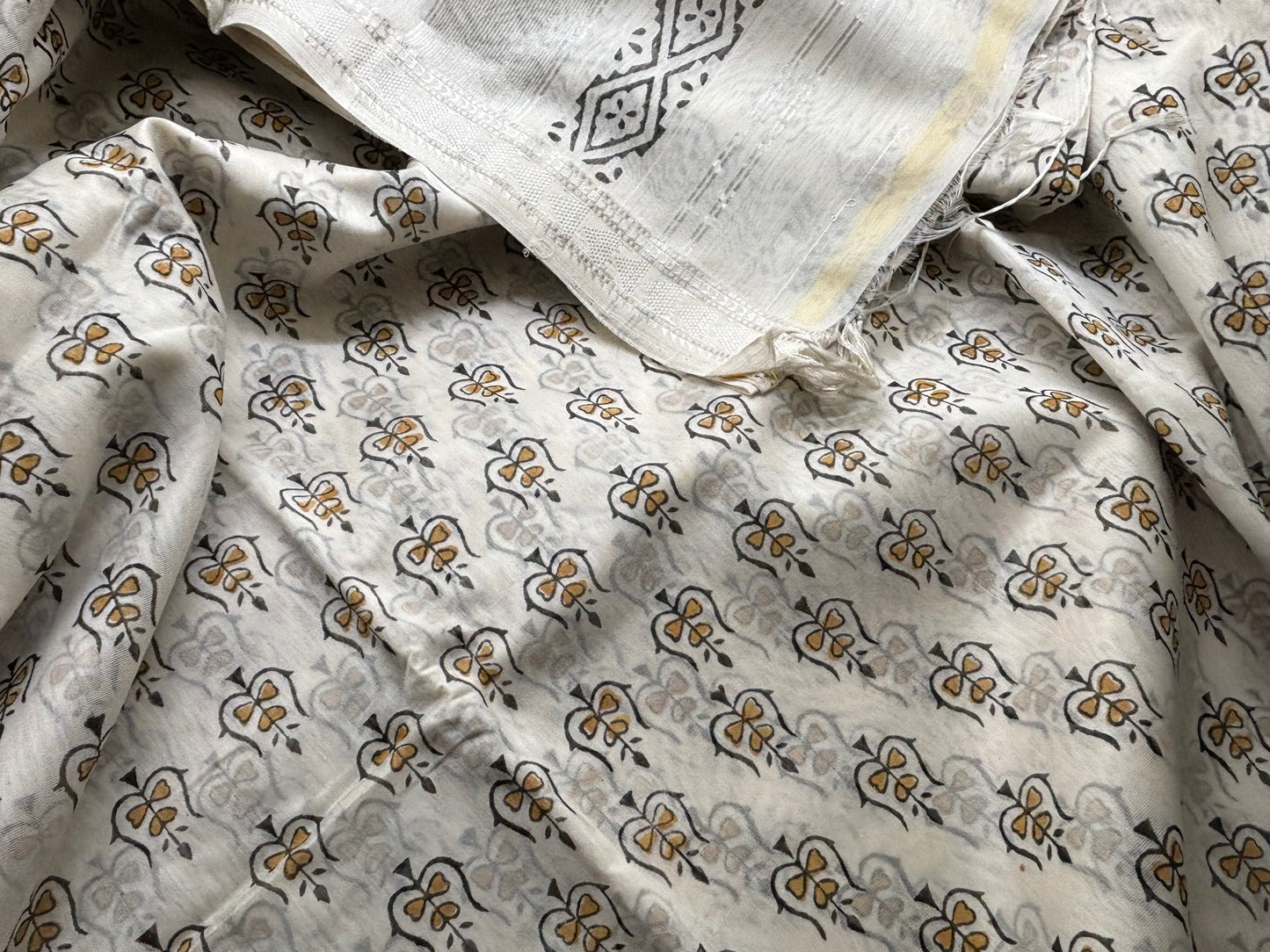 Maheshwari Silk Cotton - Hand Block