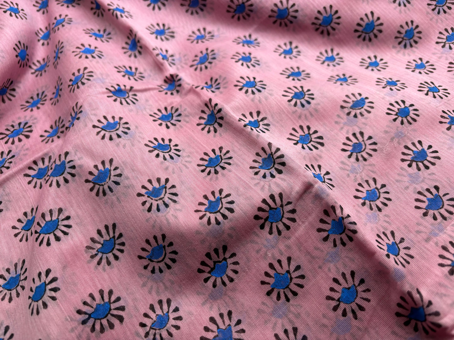 Maheshwari Silk Cotton - Hand Block