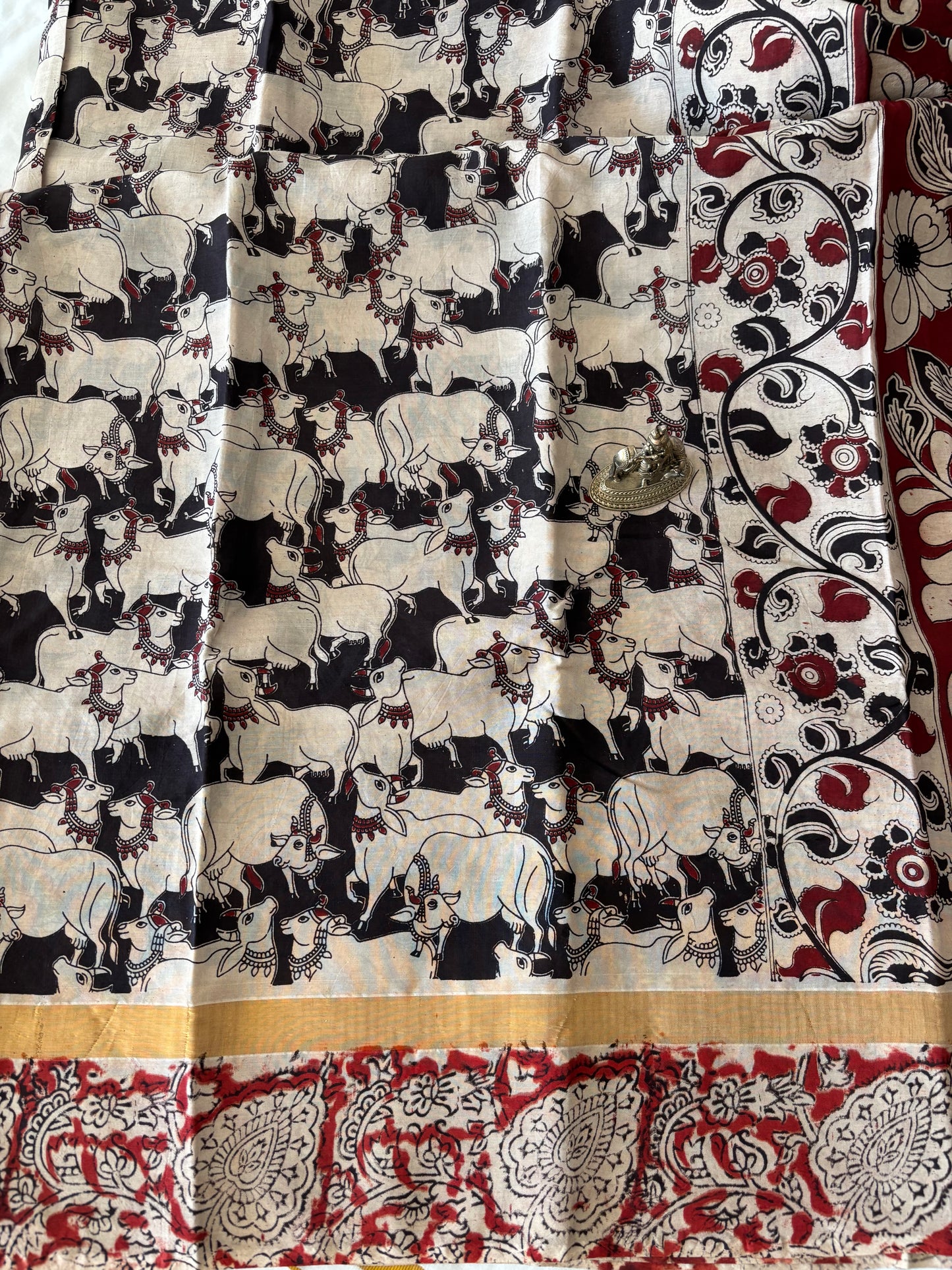 Mangalagiri Silk Cotton - Kalamkari Print