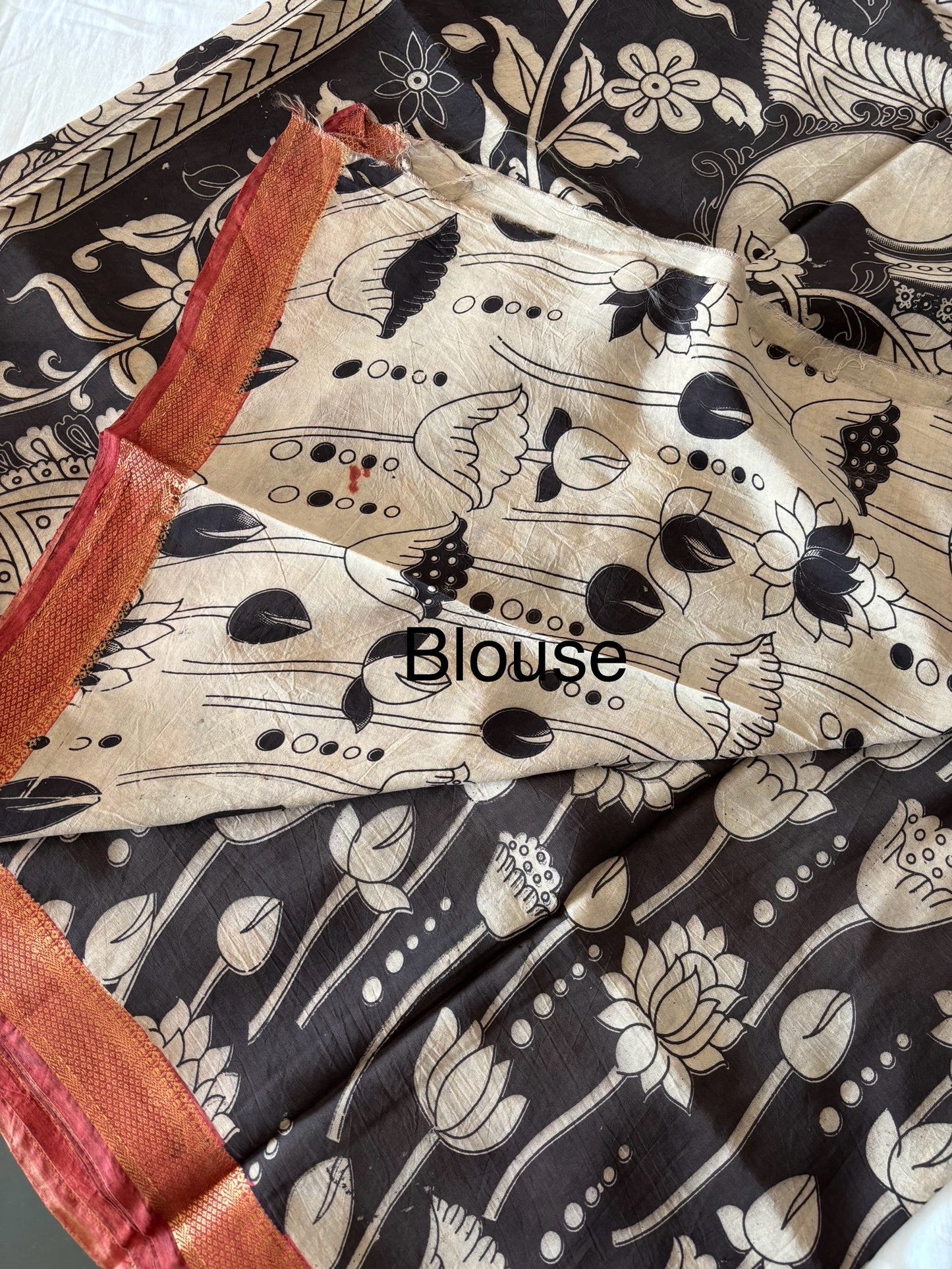 Mangalagiri Silk Cotton - Kalamkari Print