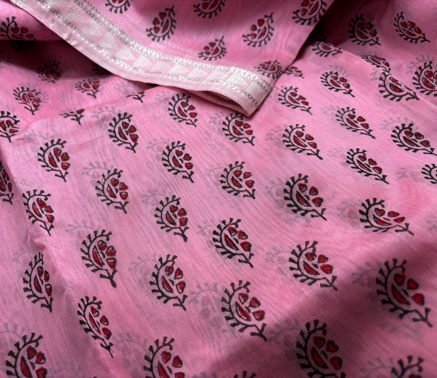 Maheshwari Silk Cotton - Hand Block