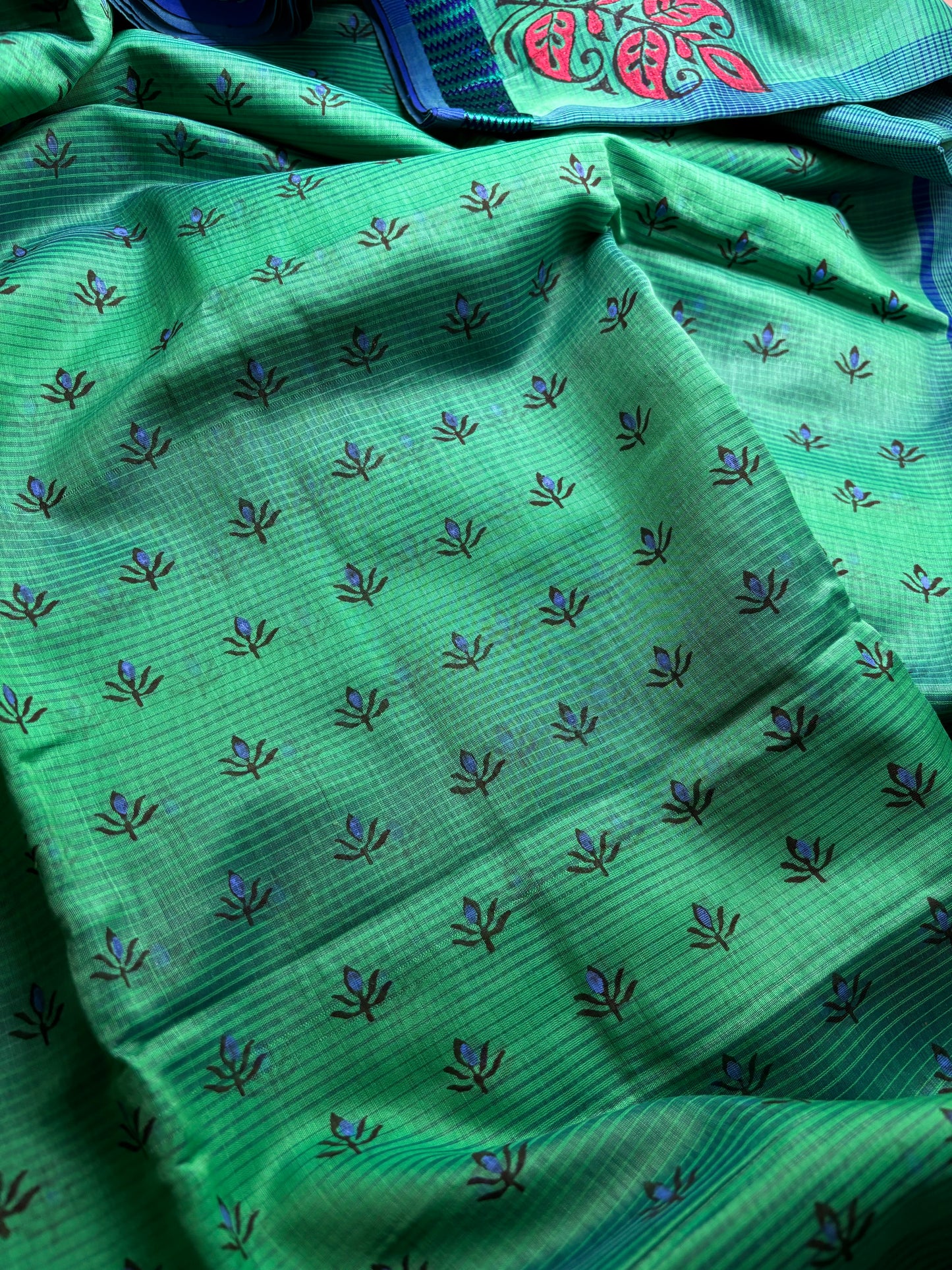 Maheshwari Silk Cotton - Hand Block