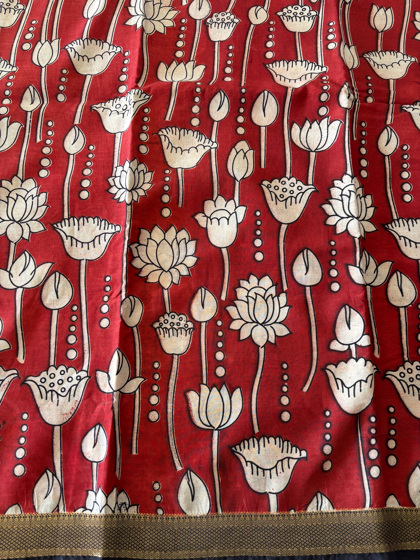 Mangalagiri Silk Cotton - Kalamkari Print