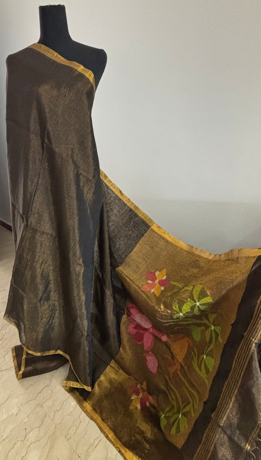 Bengal Linen - Needle Work Jamdani Pallu