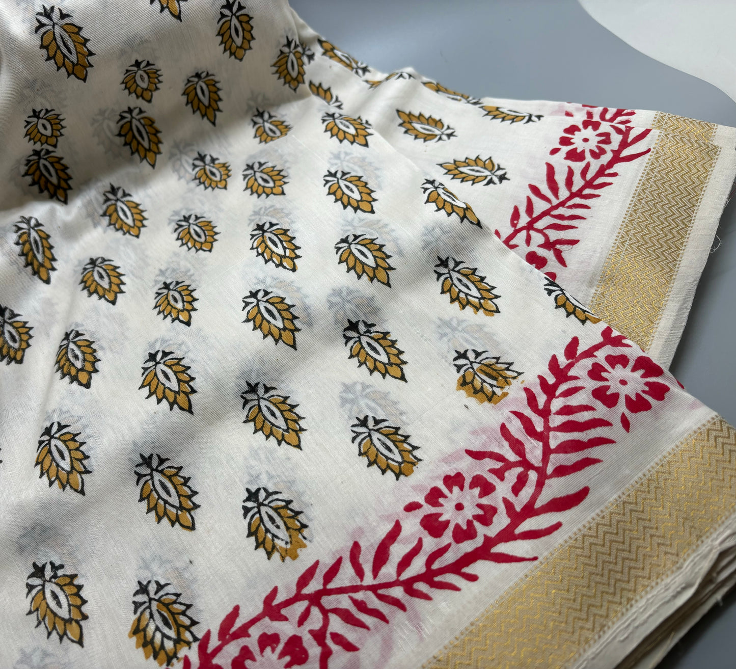 Maheshwari Silk Cotton - Hand Block