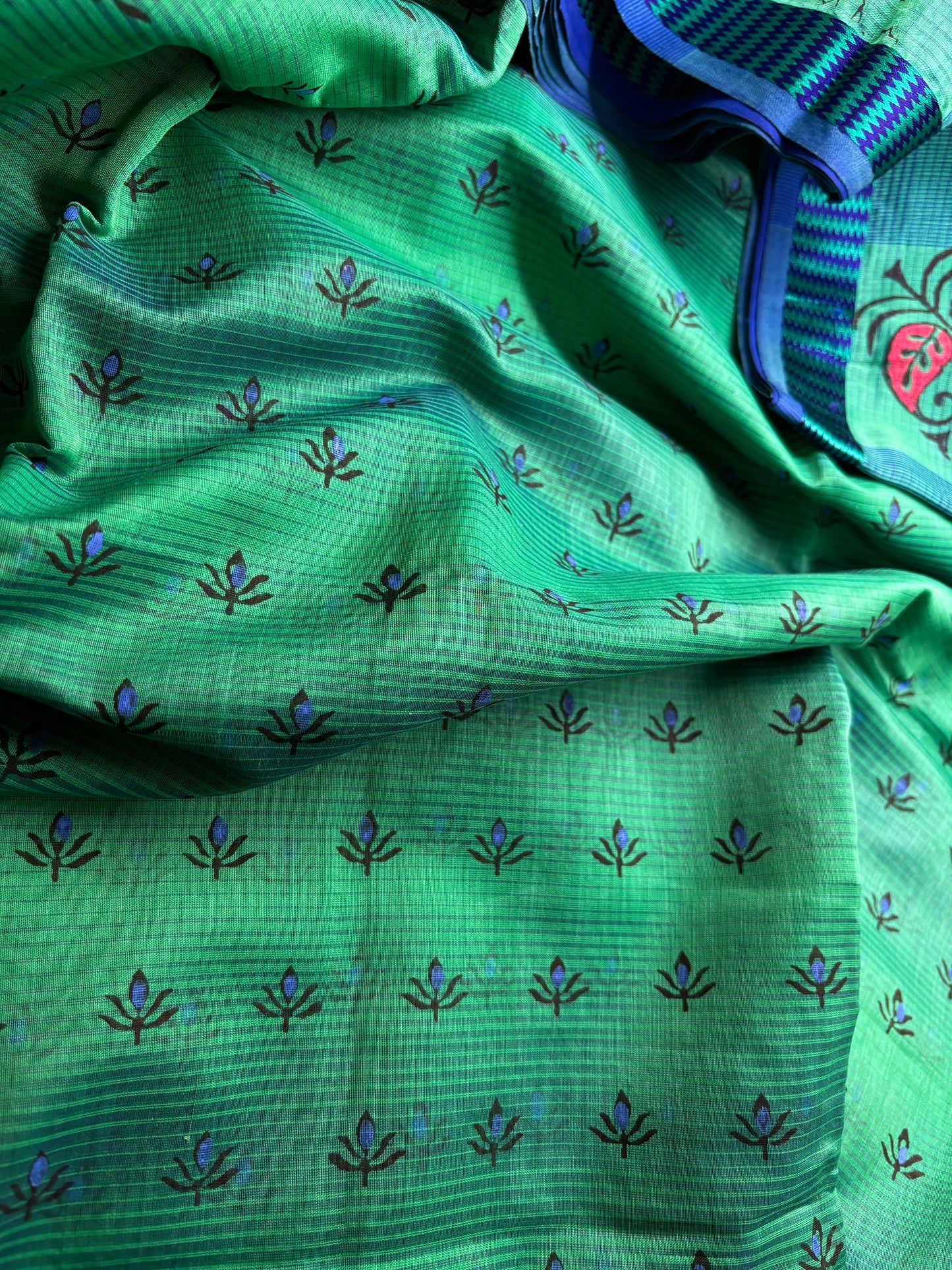 Maheshwari Silk Cotton - Hand Block