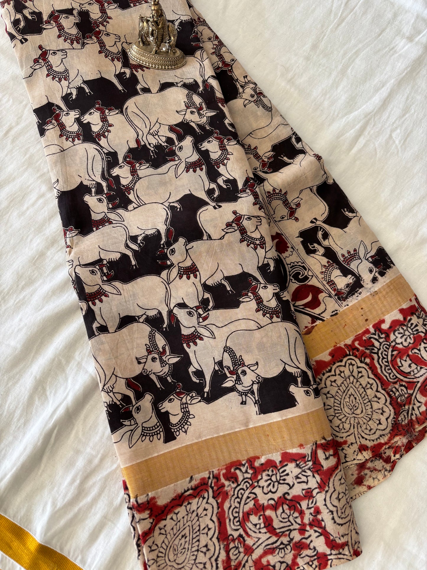Mangalagiri Silk Cotton - Kalamkari Print
