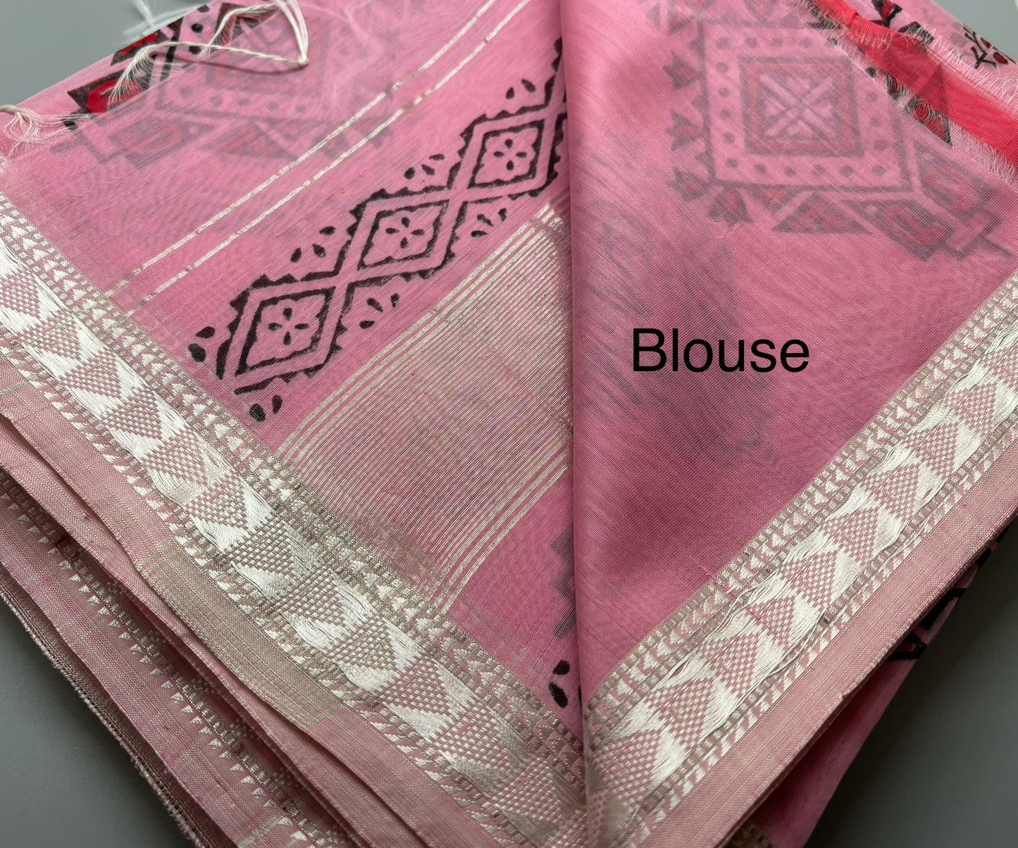 Maheshwari Silk Cotton - Hand Block