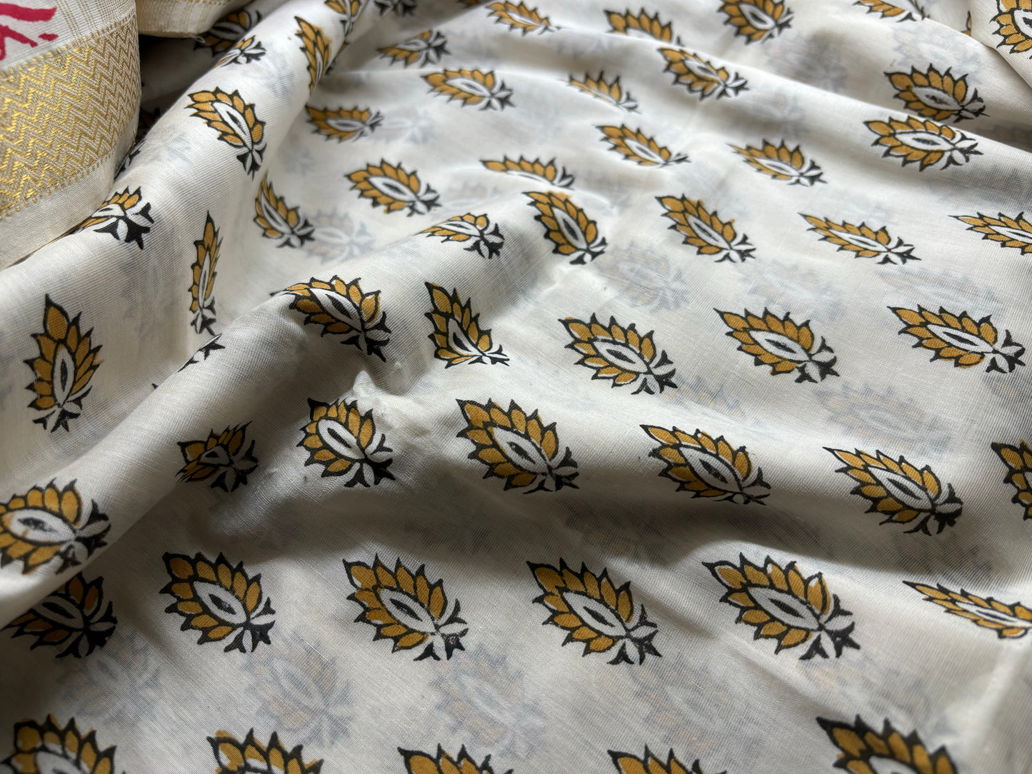 Maheshwari Silk Cotton - Hand Block