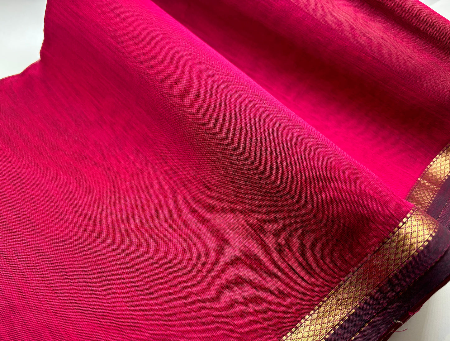 Maheshwari Silk Cotton - Gicha Pallu