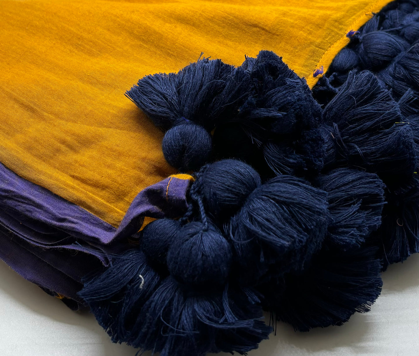 Bengal Mul Cotton With Large Tassels