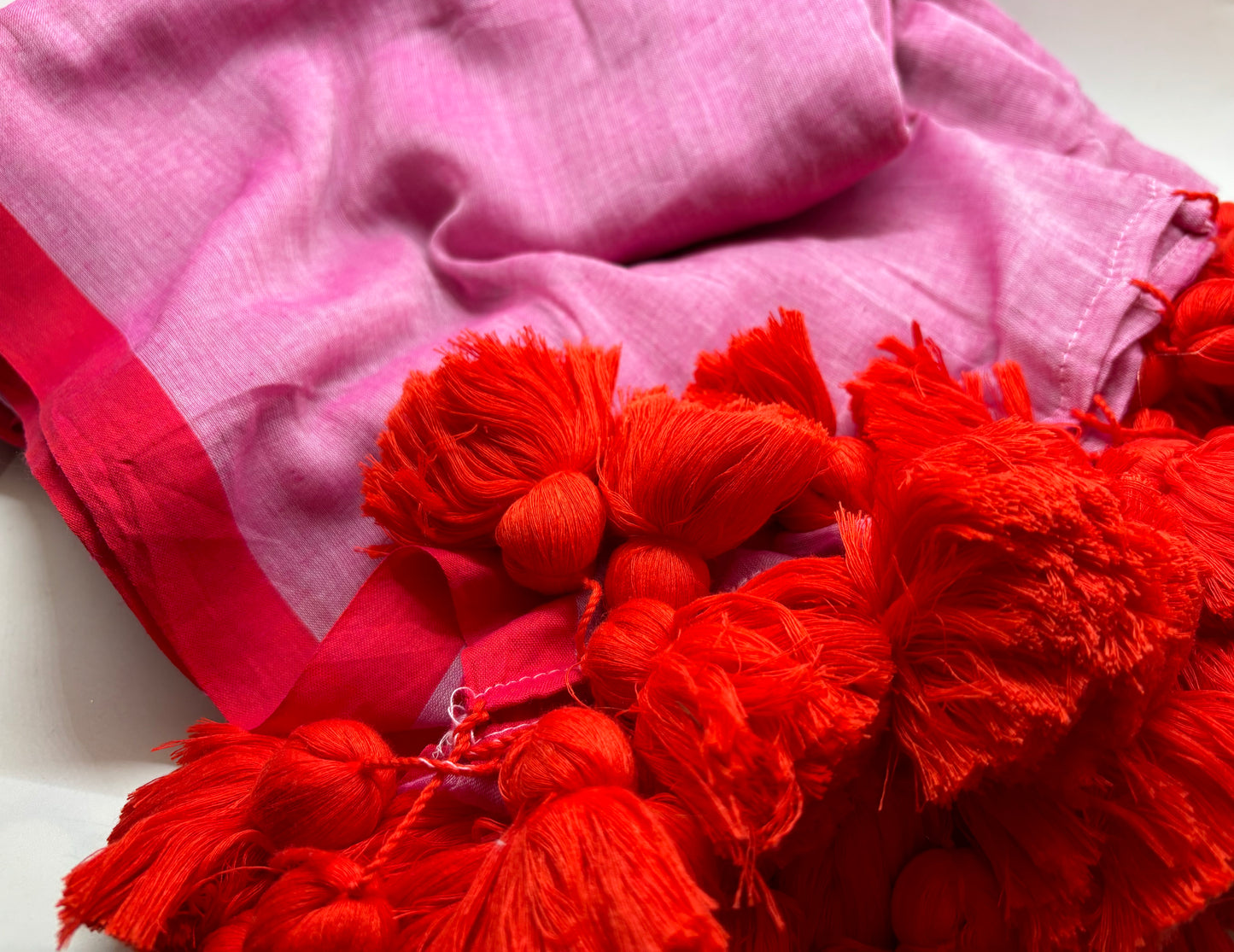 Bengal Mul Cotton With Large Tassels