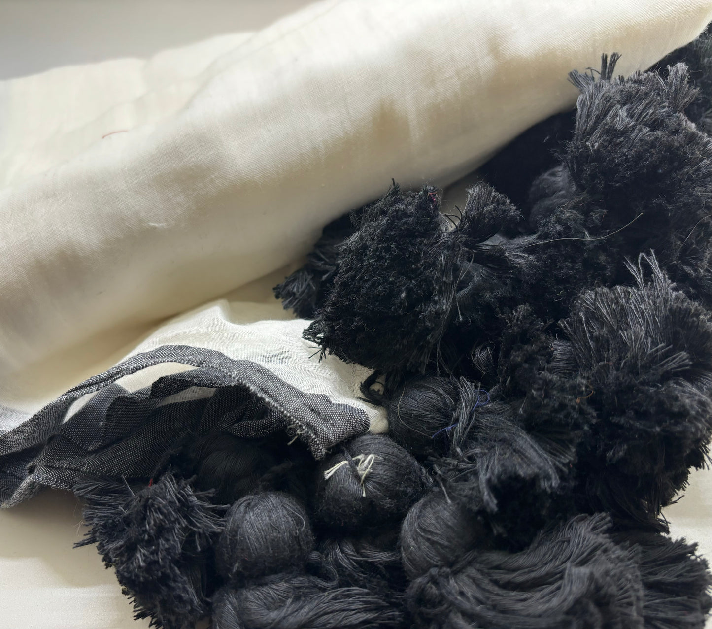 Bengal Mul Cotton With Large Tassels