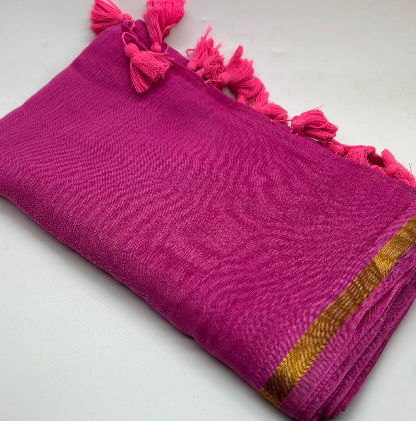 Bengal Mul Cotton - Zari Border