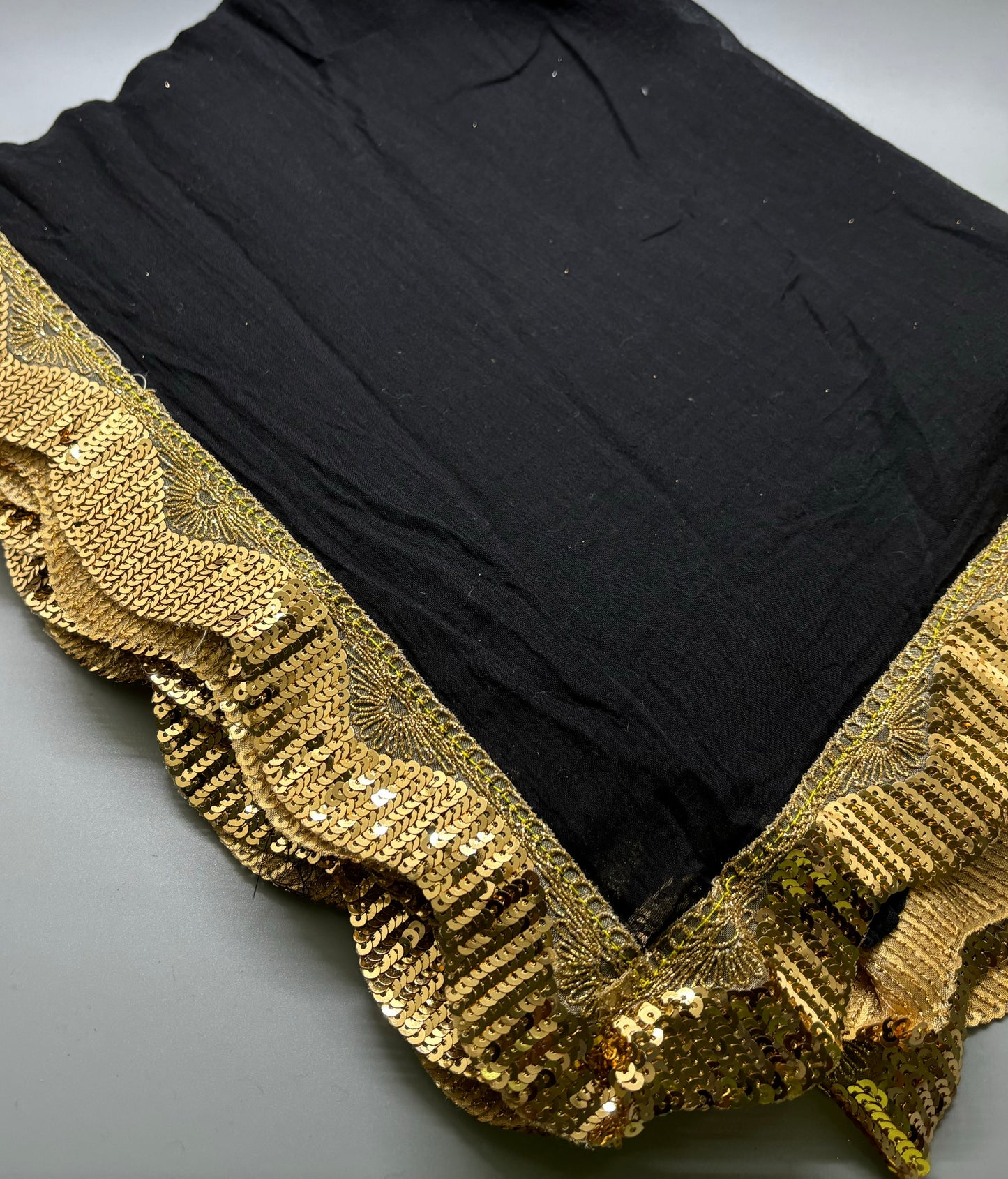 Bengal Mul Cotton - Sequin Border