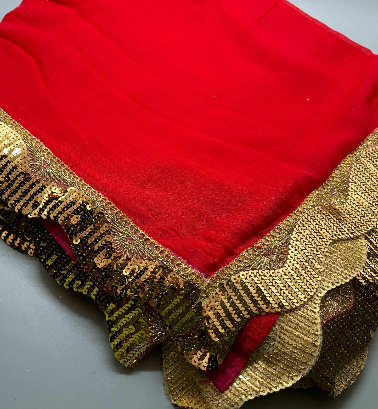 Bengal Mul Cotton - Sequin Border