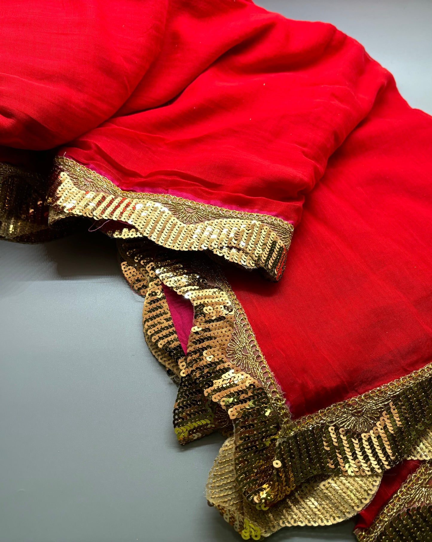 Bengal Mul Cotton - Sequin Border