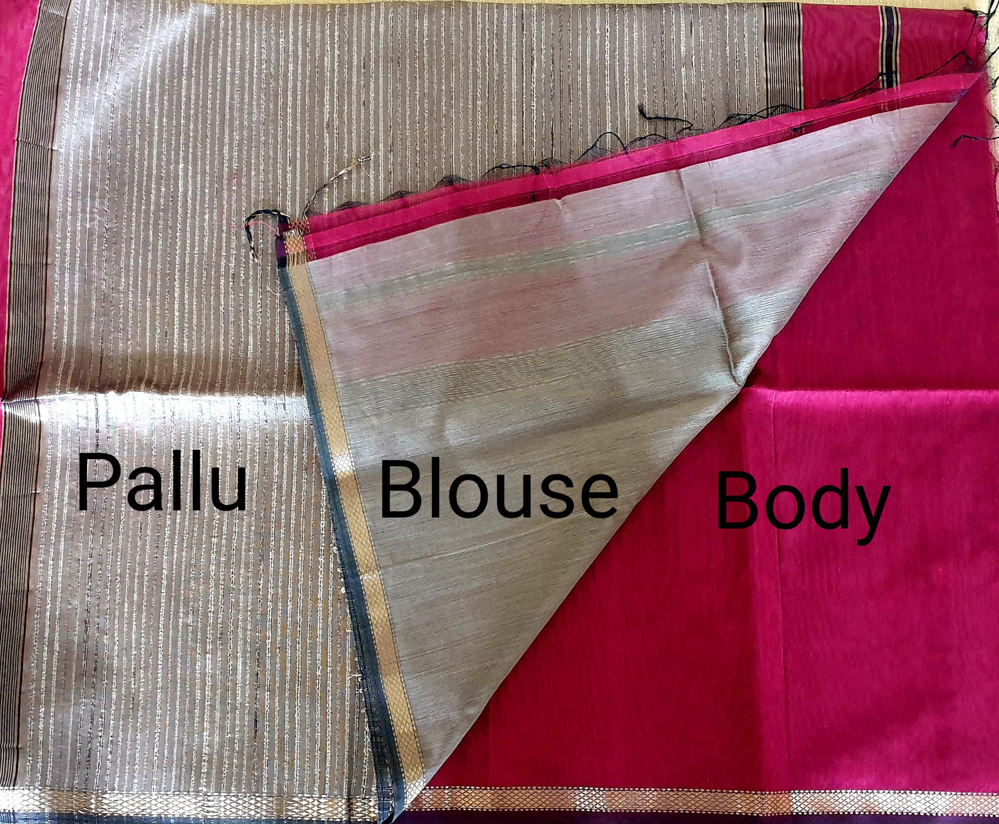 Maheshwari Silk Cotton - Gicha Pallu
