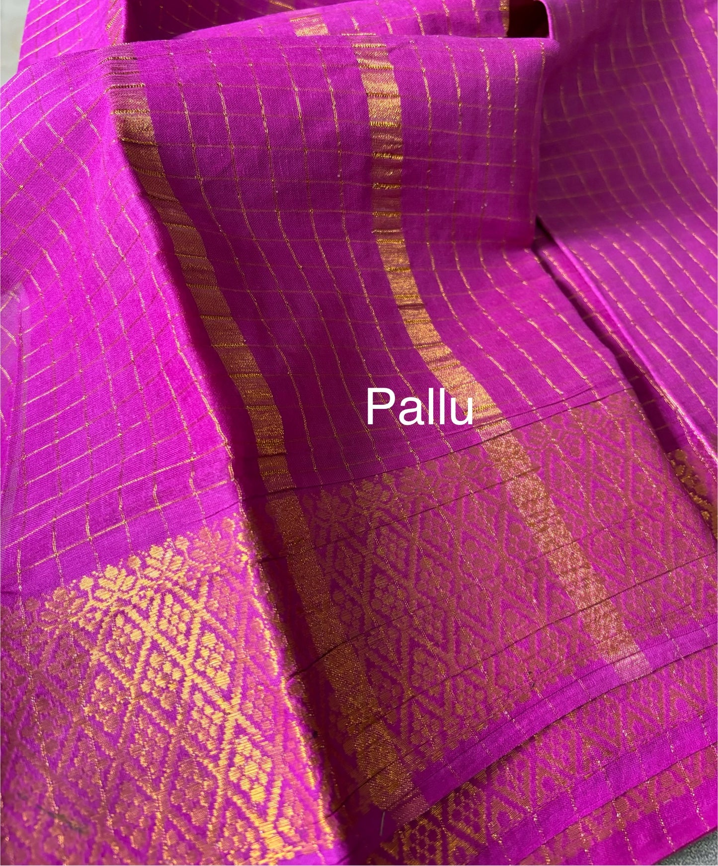 Madurai Sungudi Cotton - Zari Kattam