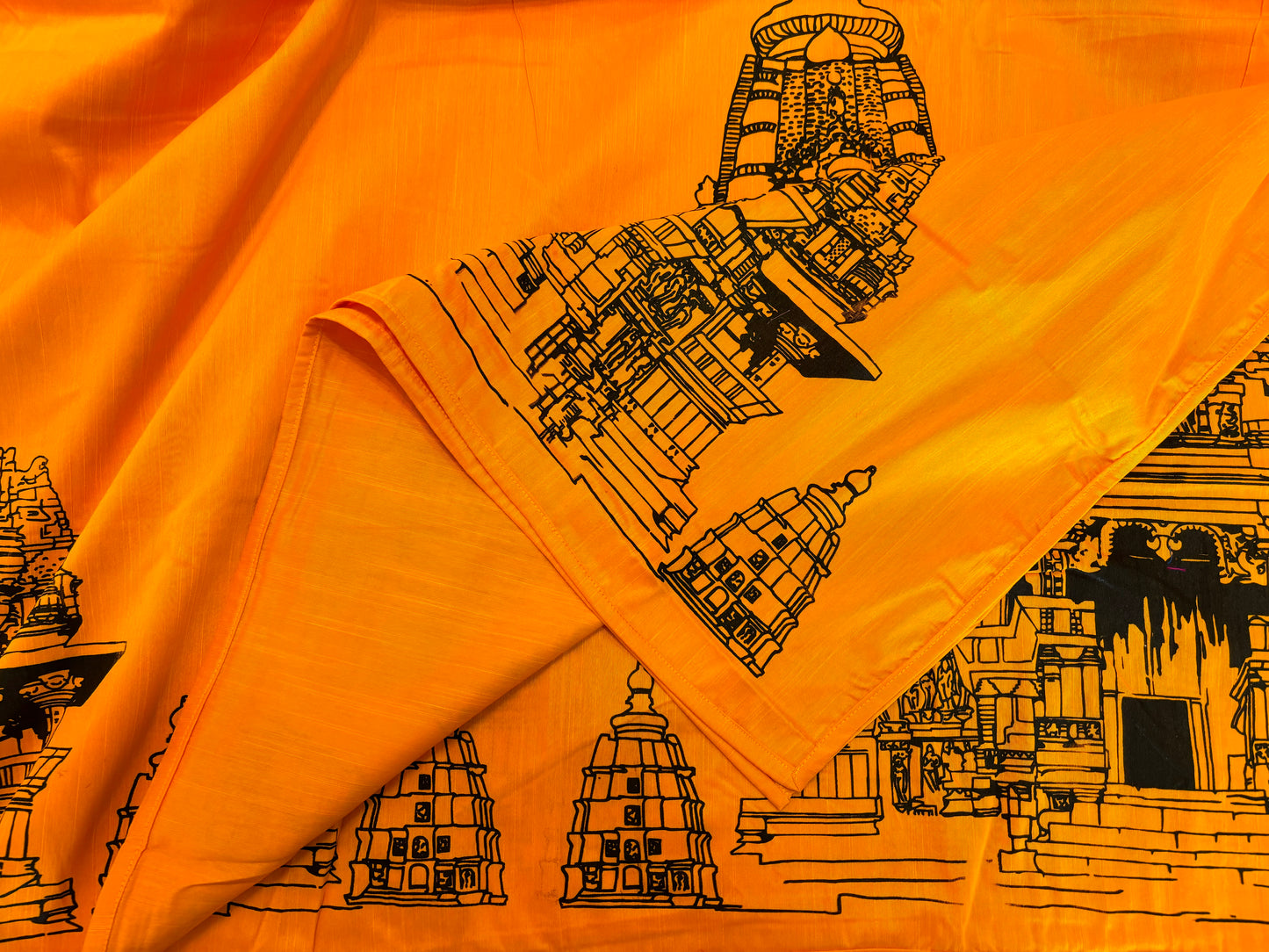 Hand printed- Khajuraho Temple Motif