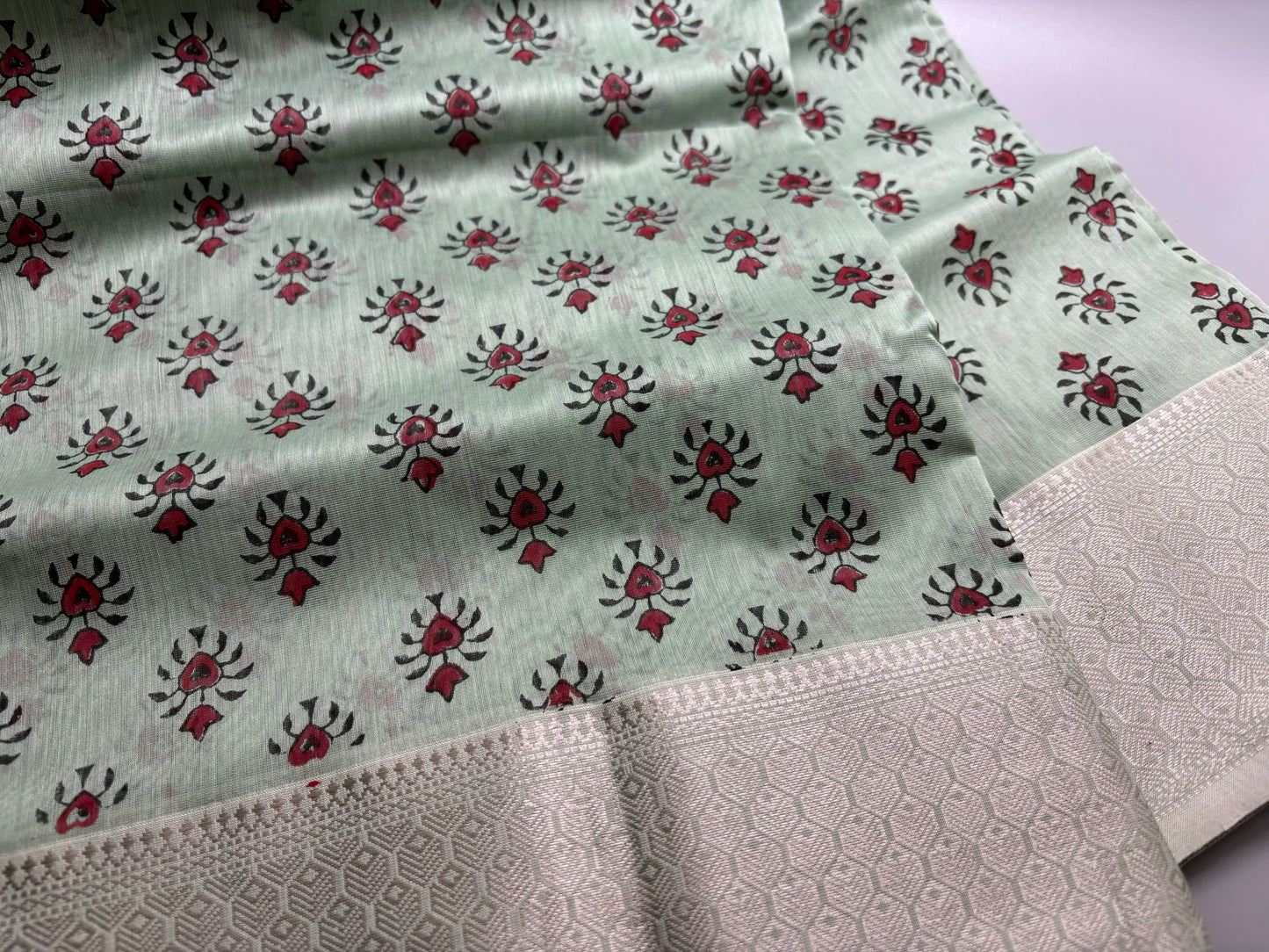 Maheshwari Silk Cotton - Hand Block Print