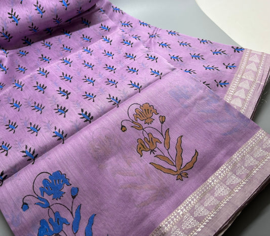 Maheshwari Silk Cotton - Hand Block Print