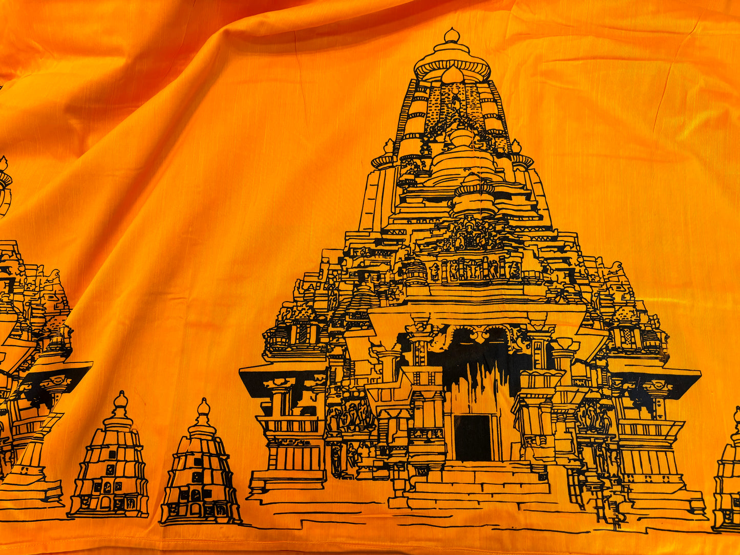 Hand printed- Khajuraho Temple Motif