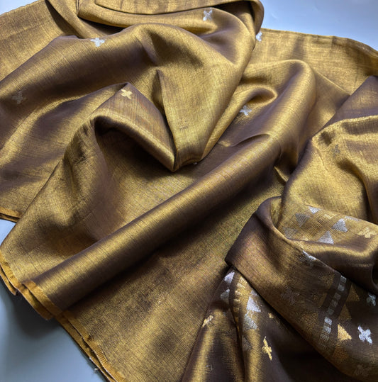 Bengal Tissue Linen - Jamdani Motif