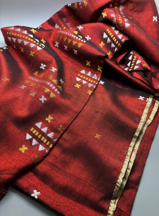 Bengal Tissue Linen - Jamdani Motif