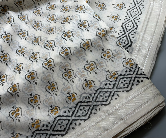 Maheshwari Silk Cotton - Hand Block