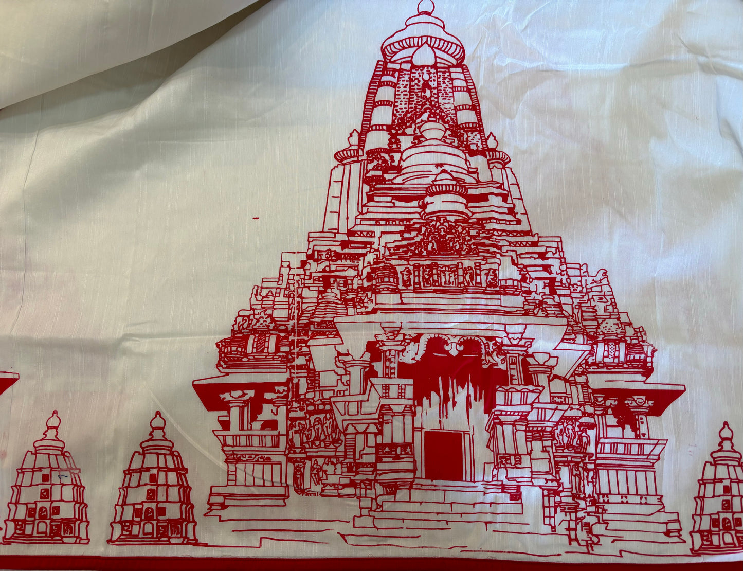 Hand printed- Khajuraho Temple Motif