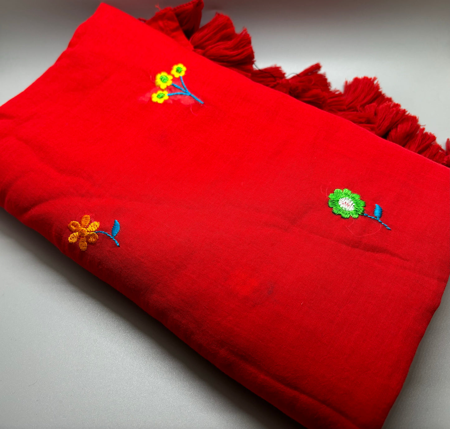 Bengal Mul Cotton - Flower Embroidery