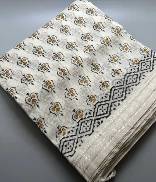 Maheshwari Silk Cotton - Hand Block
