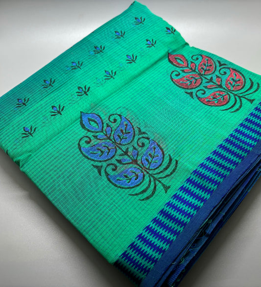 Maheshwari Silk Cotton - Hand Block