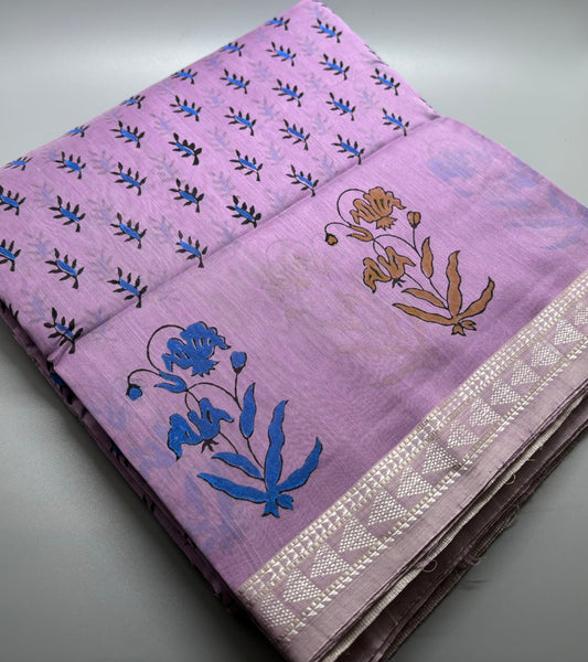 Maheshwari Silk Cotton - Hand Block Print